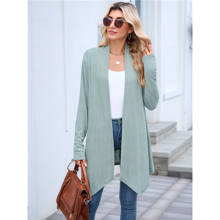 Women%20Solid%20Color%20Cardigan%20Sweater%20Open%20Front%20Long%20Casual%20Beach%20Kimonos%20Outfits%20Dark%20Green%20M%20-%20Image%205