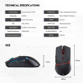 Fantech WGC3 CRYPTO Dual Mode Rechargeable Wireless Gaming Mouse. 