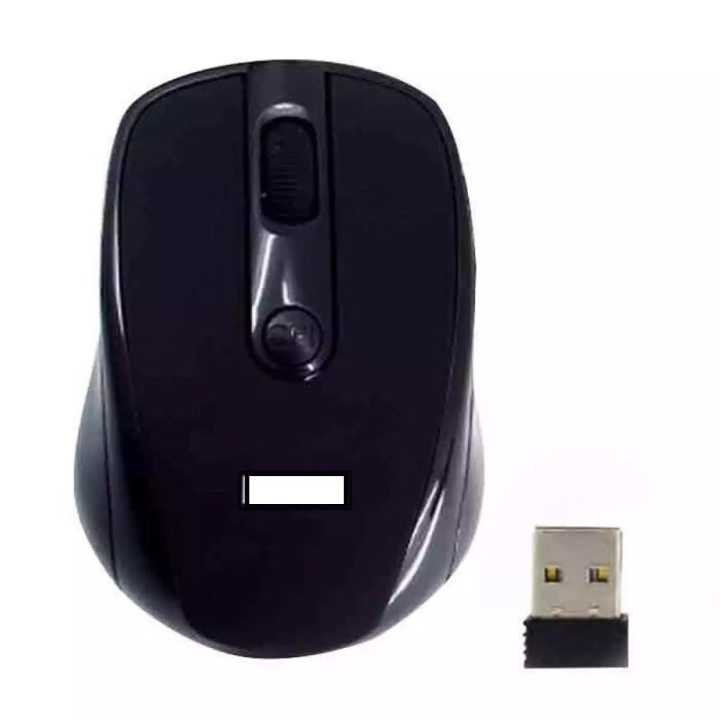 Black 2.4 Ghz Wireless Mouse | Slim Ergonomic Design 2.4Ghz Wireless Mouse