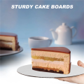 White Cake Boards Round 25 Pack - 10 Inch Cardboard Cake Rounds Circles Disposable Cake Platter Board Base Tray. 