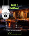 NV NightVision 4MP WiFi CCTV Camera Ratri G11 | AI Detection | 355 Degree Pan | Colour Night Vision 10m | Built-in Siren | Instant Motion Alerts | Built-in Siren. 