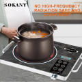 SOKANY Safe Induction Cooktop Alternative - 3500W Infrared Radiant Cooker, 12 Power Levels & 3 Modes, Low Radiation for Family. 