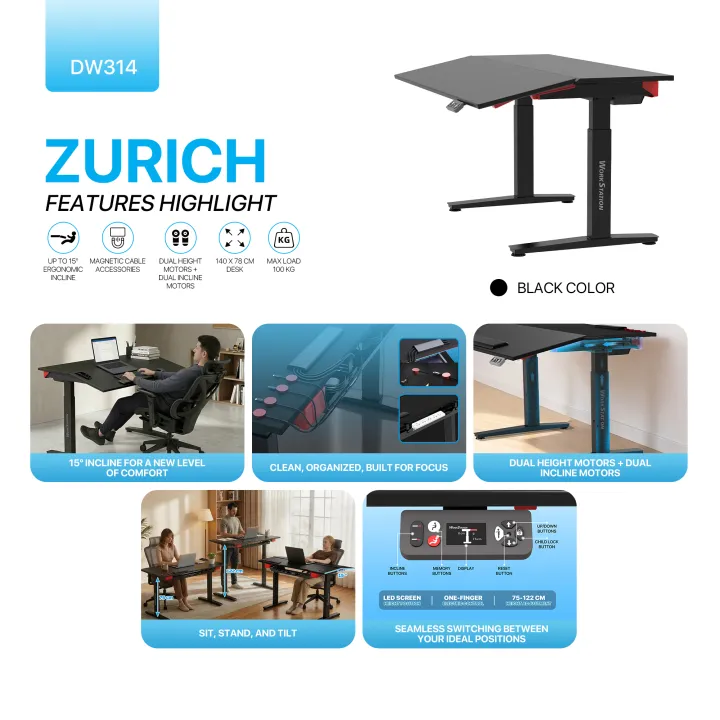 Fantech%20DW314%20Dual%20Motor%20Adjustable%20Rising%20Desk%20%7C%20Electric%20Sit-Stand%20Gaming%20Desk%20%7C%20Height%20Adjustable%20Ergonomic%20Desk%20-%20Image%202