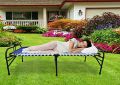 Heavy Duty Foldable Bed For Sleeping /Niwar Metal Bed Space Saving Design 2.6'X6. 
