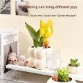 Creative Tulip Shape Plant Automatic Watering System Balls Plastic Decorative Drip Irrigation Stakes Clear Self Watering Globes. 