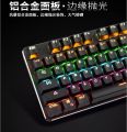 LDK.aI  Luminous RGB  Back-lit Brown Silent Switch Illuminate Tactile Multimedia Support Corded Aluminum True Mechanical Gaming Keyboard. 