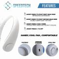 Portable Vaneless Hanging USB Rechargeable Neck Fan Coolfan. 