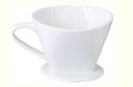 Hand Punch Coffee Filter cone Cup Ceramic. 
