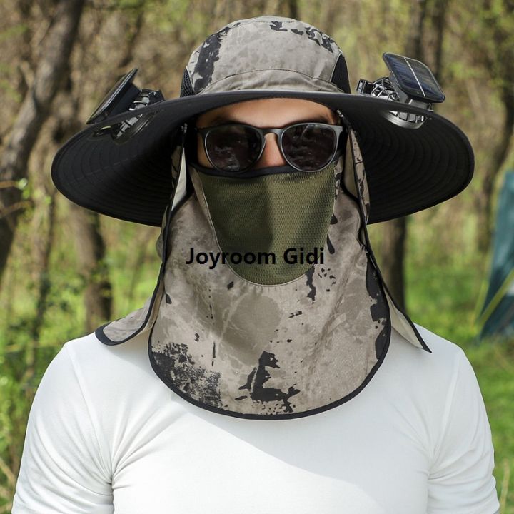 Sombrero%20Solar%20Fan%20Fisherman%20Hat%20Outdoor%20Big%20Brim%20Sunscreen%20quick-dry%20Fishing%20Hats%20Men%20Rechargeable%20Large%20Wind%20Mute%20Cap%20Big%20-%20Image%204