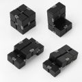 Infinity Cube， Aluminum alloy metal Infinity Cube Fidget toy, a stress relieving Rubik's Cube gift for children and adults. 