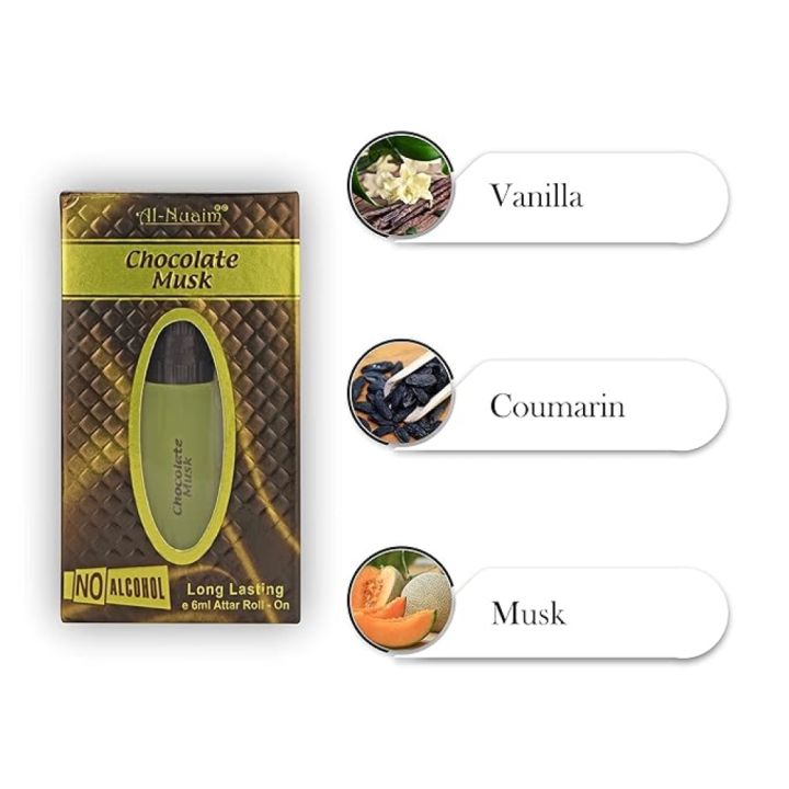 Al-Nuaim%20Silver%20Series%20%7CChocolate%20Musk%20%7CAlcohol%20Free%20%7CAttar%20Roll%20On%20%7CLuxury%20Scent%20with%20Long%20Lasting%20Fragrance%20For%20Men%20&%20Women%20%7C6ml%20-%20Image%206