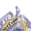 6pcs/set Universal Acoustic Guitar String Brass Hexagonal Steel Core Strings For Cologo. 