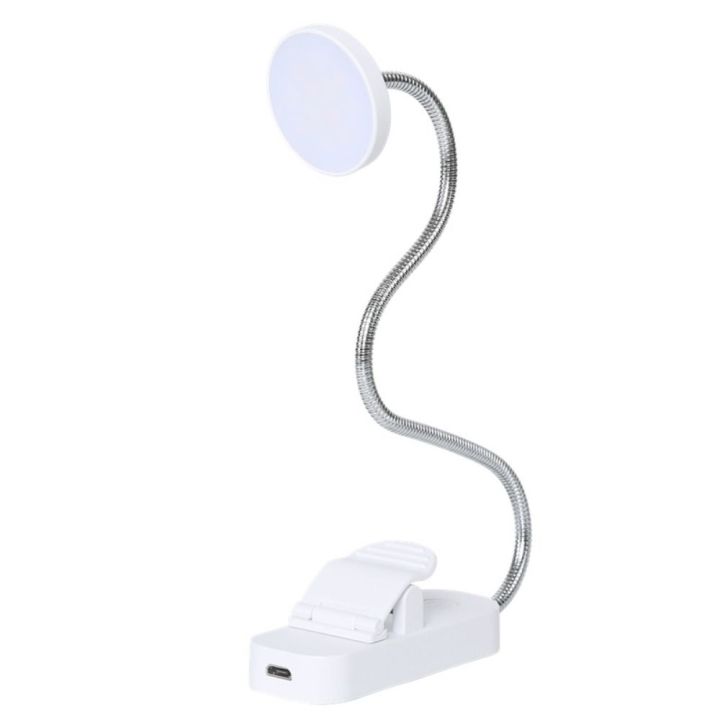 Bedside Lamp 3 Color Modes Mini Clip-on Aquarium Lamp Adjustable Waterproof Fish Clip Lamp Energy Saving Touch Dimming Tabletop Reading Lamp Home Decorations