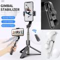 L08 Gimbal Stabilizer Bluetooth Selfie Stick with Remote Control Foldable Tripod for Smart Phone. 