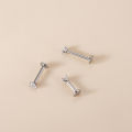 1 Piece 4-claw Internally Thread G23 Titanium Fresh Piercing 16Gauge Labret Stud Ear Helix Tragus Piercing SEVICH. 