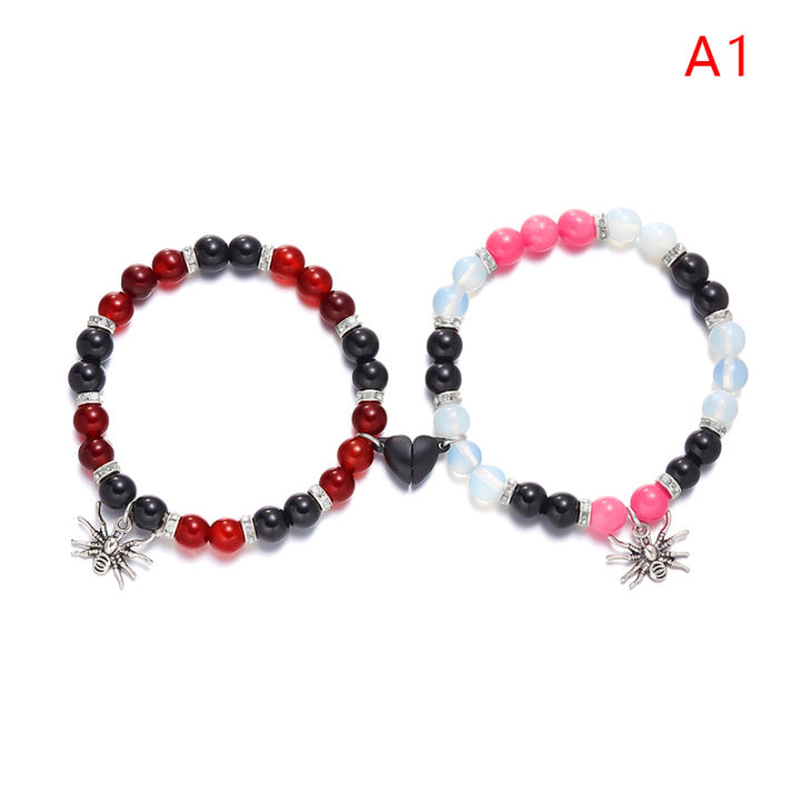 %E3%80%90Pocket%20king%20VOX%20%E3%80%91Spider%20Love%20Beaded%20Couple%20Bracelets%20For%20Women%20Men%20Romantic%20Heart%20Magnetic%20Matching%20Bracelet%20Jewelry%20Mzea%20-%20Image%202