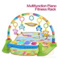 Newborn Baby Piano Mat - Multifunction Fitness Rack with Rattle Activity Play Mat - Kids' Educational Toy. 