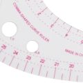 NAMUNY 5pcs 11.8 inch Long Comma Shaped Plastic Transparent French Curve Ruler Spline. 