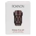 Rokinon 50mm F1.4 AF Auto Focus Lens for Sony E Mount- Icefall Store. 
