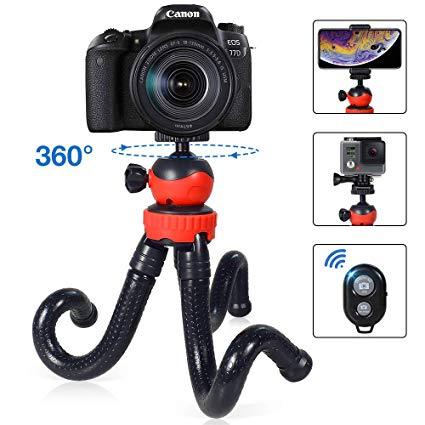 Flexible 12 Gorilla Grip Tripod Stand For Mobile Phone, Dslr Camera