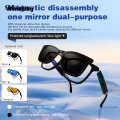 Wenefang Sutuiying Hot GS05 Smart Glasses For Men 2 in 1 UV Protection Portable Polarized Hot Selling Anti-blue light Black Frame White Lenses Music Sunglasses. 