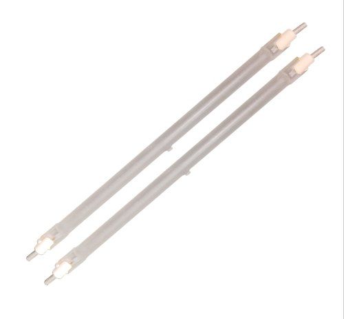 Heater Light Round Pin Halogen Heater Halogen Bulb Tube 400W 2 Pcs