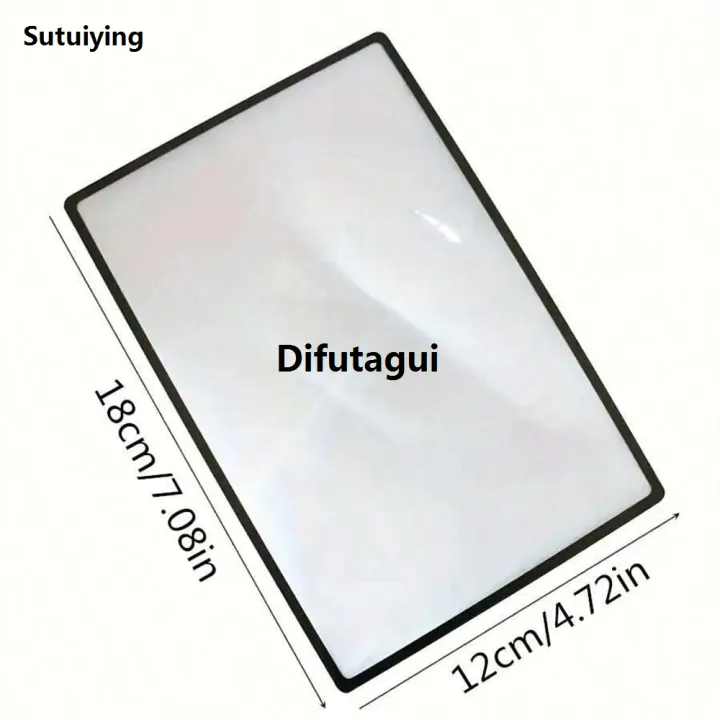 Difutagui%20Sutuiying%201pc%20Book%20Magnifier%20,%20Magnifying%20Glass%20For%20Reading%207x4%20.%207in%20,%20Bargain%20price%20Large%20New%20Sheet%20Magnifier%20Reading%20Aid%20Glass%20,%203X%20Page%20Magnifying%20Let%20-%20Image%206