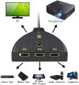 4K HDMI Switcher - 3 In 1 Output with Pigtail Cable - UDH HDR 3D Full HD 1080p HDCP - 3 to 1 HDMI Splitter. 