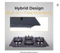 Whirlpool Hob 4 Burner Auto Ignition Gas Stove (Elite Hybrid 704 MT Gas Hob). 