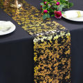 Certiou Table Runner Decor Sparkling Sequin Table Runner for Home Party Decoration Fine Craftsmanship Bronzing Table Cloth Glittery for Table. 