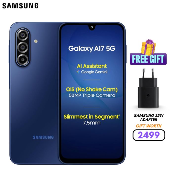 Samsung Galaxy A17 5G (8GB/128GB) | 6.7" S-AMOLED 90Hz Display | 50MP Main Camera | 5000mAh Battery