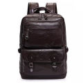 zipper Bag of PU Leather Smart Laptop and Casual Backpack Look Smart. 