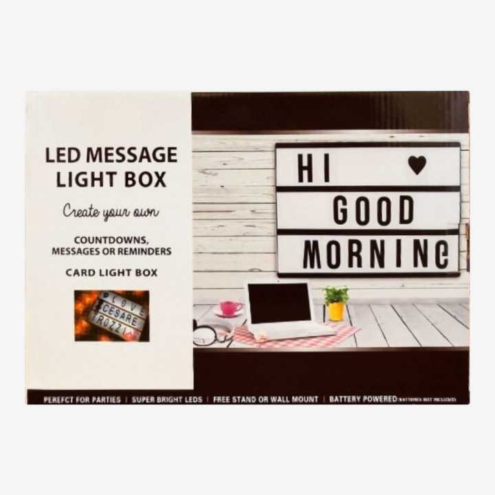 LED Light Up Box Cinematic Message Board