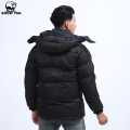 Snow Yak Black Full Sleeve Trekking Down Jacket For Men. 