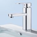 Single Handle Basin Faucet Wash Tap Bathroom Toilet Deck Mounted Basin Tap Chrome Polished Square Bathroom Sink Faucet. 