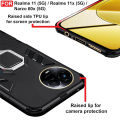 Good Quality Realme 11X Armor Integration Camera protection, Support Magnetic Car Mounts, Stylish Dual Layer Hard PC Back Cover. 