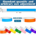 Wristbands for Events Colors Arm Hand Bands - 700 PCS Neon Wrist Bands Waterproof for Events Wristbands. 