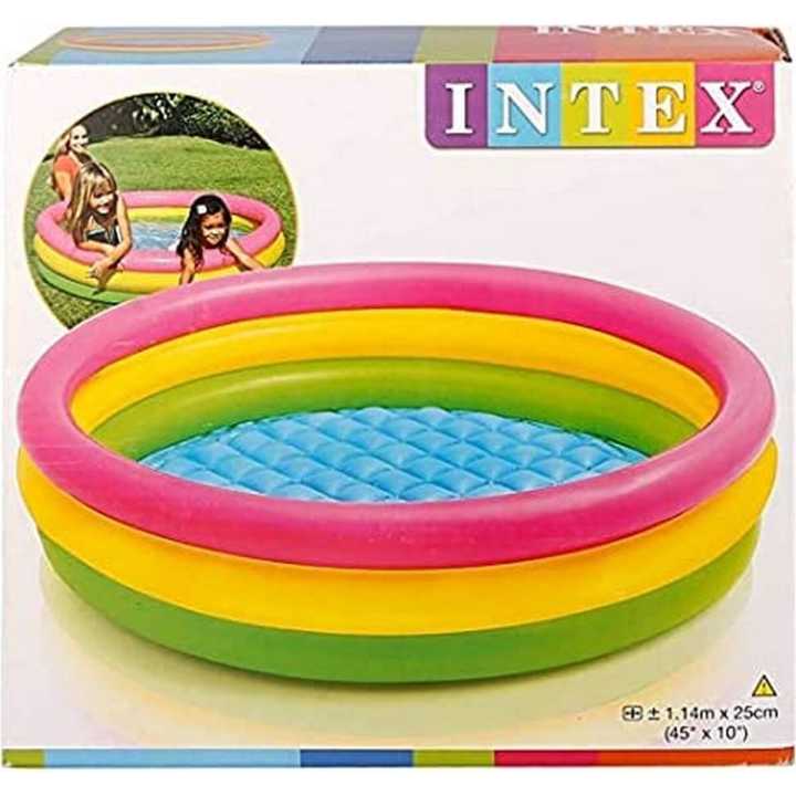 Intex Sunset Glow Soft Inflatable Colorful Swimming Pool 45" X 10"