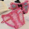 KT Babes* Pure Lust Wind Ice Silk Panties Women's Thin Cutout Breathable Pure Lust Lace Women's Briefs. 