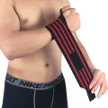 Adjustable Wristband Elastic Wrist Wraps Bandages For Weightlifting (Color Varied) - Wrist Wrappers |. 