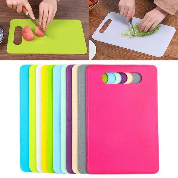 1 Pcs Non-slip Cutting Board Plastic Cut Chopping Block Anti Bacterium Vegitable Chopping Board Hang Hole Food Slice Kitchen Tools