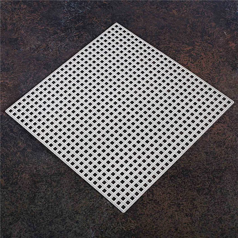 Socpuro 16 PCS Plastic Canvas Sheets, 4 Size Clear Plastic Mesh Canvas Sheets, Square/Round Holes Plastic Blank Canvas Sheets For Embroidery DIY Crafting, Knit Crochet Projects, Make Dividers