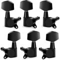 Professional Metal Guitar String Tuning Pegs Totally Closed Machine Head Knob Guitar Tuner 3L3R Configuration String Tuners Acoustic Guitar. 