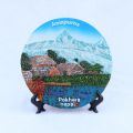 Arnapurna & Pokhara Nepal Wall & Table Decor, World Heritage Side, Plate Decor, Base Site. 