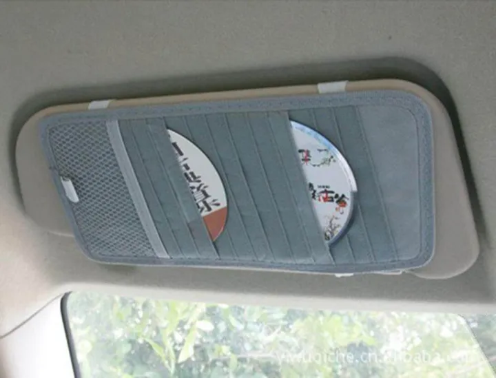 12%20Pocket%20DVD%20CD%20Visor%20Organizer%20for%20Car%20Disk%20Storage%20Holder%20Grey%20-%20Image%204