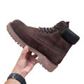 Men's Outdoor Leather Boots – Rugged Lace-Up Timberland Ankle Boots for Hiking, Winter & Daily Wear | 9301. 