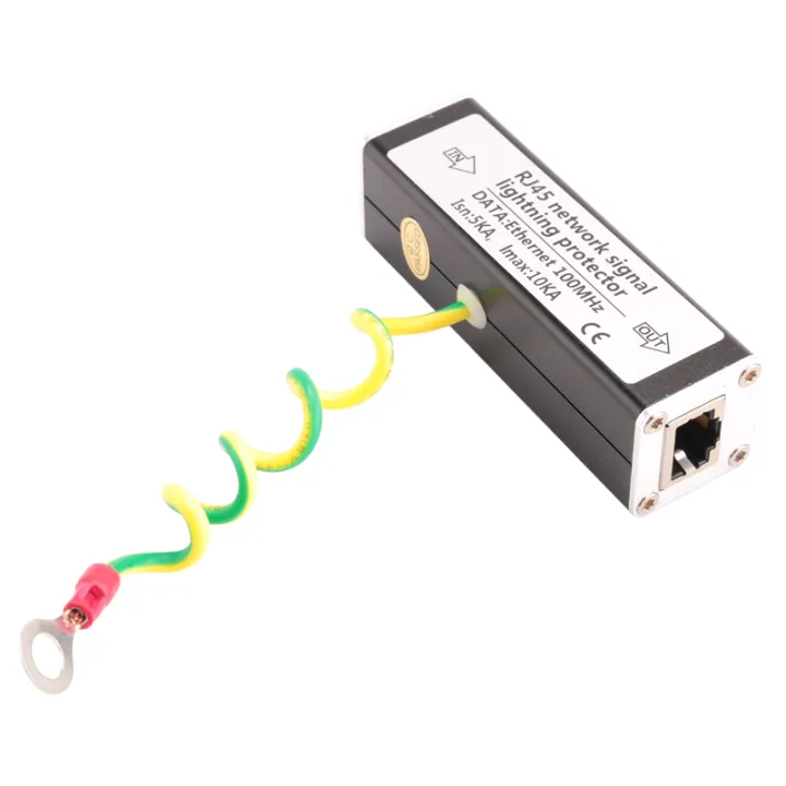 RJ45 Plug Ethernet Network Surge Protector Thunder Arrester 100MHz ...