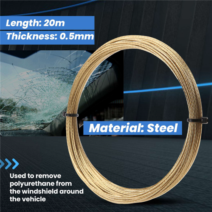 20M Car Windshield Window Removal Install Steel Wire Rope | Daraz.com.np