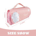 👍3D Kawaii Pencil Case Girls Decompression Pen Pouch Cute Waterproof School Supplies Aesthetic Organizer Box Korean Stationery. 
