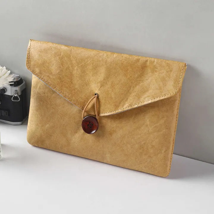 Dupont%20Paper%20Simple%20Waterproof%20Double%20Layer%20iPad%20Storage%20Document%20Receipt%20Bag%20Touchpad%20Protective%20Case%20Lightweight%20and%20Soft%20-%20Image%202